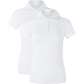 2 ال يو في قميص بولو للبنات باكمام قصيرة وياقة بثلاثة ازرار in Kuwait