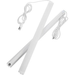 2Pcs USB LED Reading Lamp Strips Eye Caring Non Bar for Desk Portable Craft Lighting for Reading Work Camping White