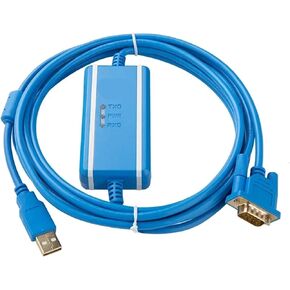 USB Switch Serial Cable CS1W-CIF31+ USB-CIF31 USB to R232 Optical Isolation Programming Cable Adapter 232 Converter(Blue Isolation Type)