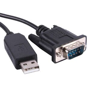 PL2303TA USB DB9 RS232 Serial Adapter Male Null Modem Crossed Converter Cable(Standard DB9 COM)