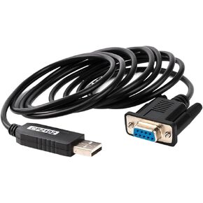 USB RS232 Serial to DB9 Female Adapter Converter CP2102 Null or Terminal device Cable support win7/8/10(Standard pinout)