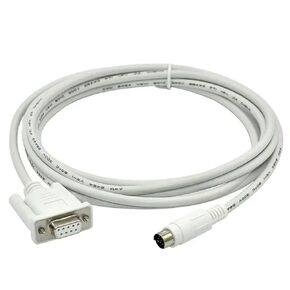 1pc Programming Cable TPC-FX for TPC Touch Panel HMI Connect FX Series RS232 Serial(White,5m)