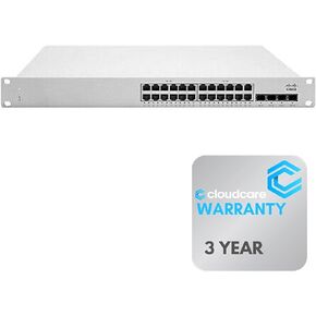 MS210-24P-HW MS210-24P 24 Port PoE Cloud Managed Switch (MS210-24P-HW) | Layer 2 Switch | Rack Mountable | Stay Protected with ACE 3 Year Warranty (No License Included)