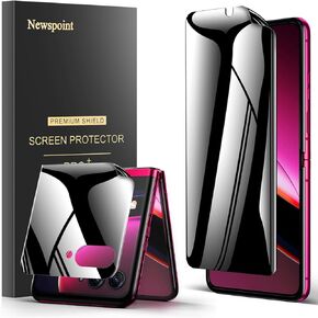 for Motorola Razr+ / Plus 2025 Privacy Screen Protector [Touch Sensitive], 1 Pack Inner Matte Screen Protector and External Matte Screen Film, Case Friendly, Anti-Peeping, No Creases
