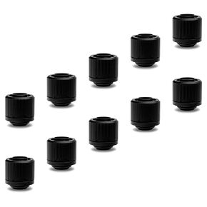 Ekwb Ek-Quantum Torque STC-12/16 تركيب ضغط للأنابيب الناعمة ، 12/16 مم (7/16 "معرف ، 5/8" OD) ، أسود ، 10 حزمة