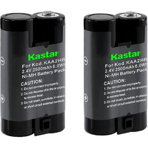 kastar 1 pack kaa2hr استبدال البطارية لـ Kodak Easyshare C633 ، C643 ، C643 Zoom ، C653 ، C653 Zoom ، C663 ، C663 Zoom ، C703 ، C713 ، C713 Zoom ، C743 ، C743 Zoom ، C813 ،