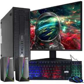HP Elite 800G1 Desktop Computer PC, Intel Core i7 4th Gen Processor, 16GB RAM, 1TB HDD, MTG New 22 inch Monitor, RGB Speaker and Keyboard Mouse, WiFi Windows 10 Pro 64-Bit (Renewed)