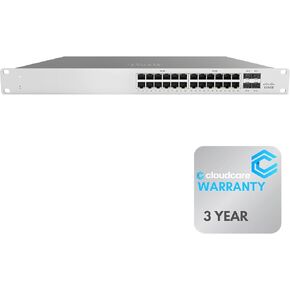 Refurbished MS120-24P-HW Meraki MS120-24P 24 Port PoE Unclaimed Switch | 384W PoE Budget | Meraki Cloud Managed | Stay Protected with Cloud Care's 3 Year Warranty | Meraki License Sold Seperately