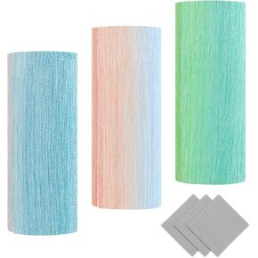 ANLIOTO 3 Pack Eyeglass Case Hard Shell, Vintage Lightweight Glass Case with Cleaning Cloths, Portable Protective Case for Women, Men in Kuwait