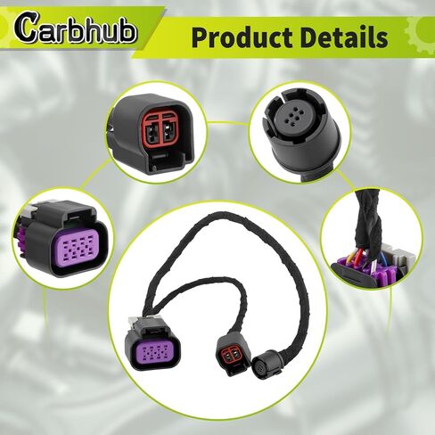 Carbhub 68189124AC الخلفي الخلفي عرض النسخ الاحتياطي Park Park تسخير الأسلاك متوافق مع Dodge RAM 1500 2500 3500 مع خيار الكاميرا الخلفية 2013 2014 2015 2017 2017 2018 استبدال 68189124AB in Saudi Arabia