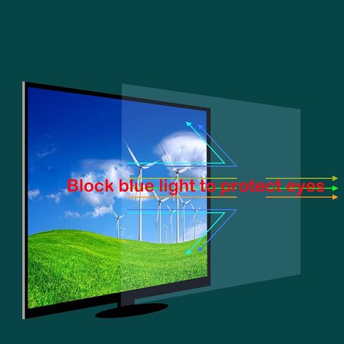 17 "-28" مرشح شاشة مضاد للضوء الأزرق ، لوحة واقي شاشة حجب الضوء الأزرق ، نوع تعليق إطار شاشة عريضة ، واقي لشاشات الكمبيوتر المحمول للكمبيوتر المحمول ، قابلة للإزالة ، 24in (547*320 مم) in Kuwait