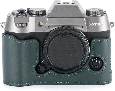 Tilta Leather Camera Case for Fujifilm X-T50 – Green | Custom Designed | Comfortable Grip | Durable Leather | Integrated Battery Access | TA-T71-LCC-GN in Saudi Arabia