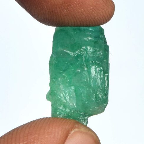 جيم هاب حجر الزمرد الطبيعي المستخرج من الأرض 10.00 قيراط من الزمرد الاخضر الخام، احجار كريمة خضراء خشنة عالية الجودة، احجار كريمة، زامبيان - زمرد اخضر in Kuwait