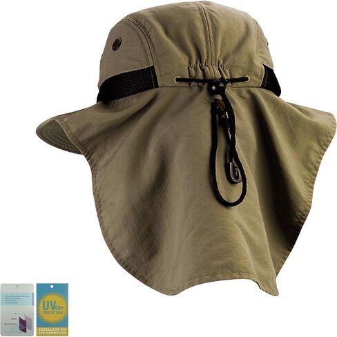 Juniper Unisex Taslon UV Cap with Flap J7002A in Saudi Arabia
