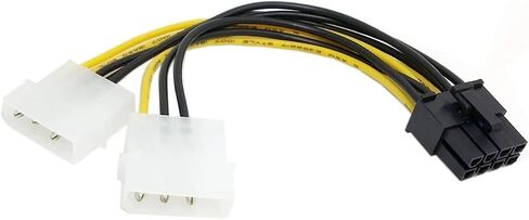 8Pin to 4Pin Video Card Power Cord Y Shape 8 Pin PCI Express to 4 Pin Graphics Card Power Cable 18cm in Saudi Arabia