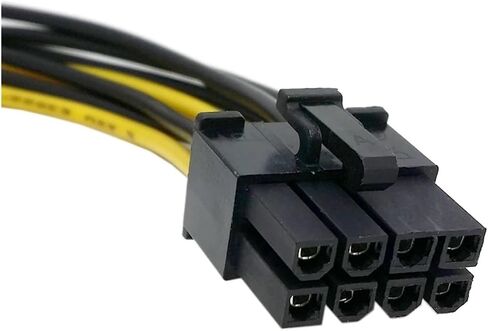 8Pin to 4Pin Video Card Power Cord Y Shape 8 Pin PCI Express to 4 Pin Graphics Card Power Cable 18cm in Saudi Arabia