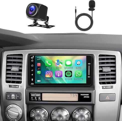 4+64G Car Radio for Toyota 4Runner 2003 2004 2005 2006 2007 2008 2009 Tundra Sequoia 2003-2007 Carplay& Android Auto,Bluetooth,Back-up Camera,SWC,GPS,FM Radio in Saudi Arabia