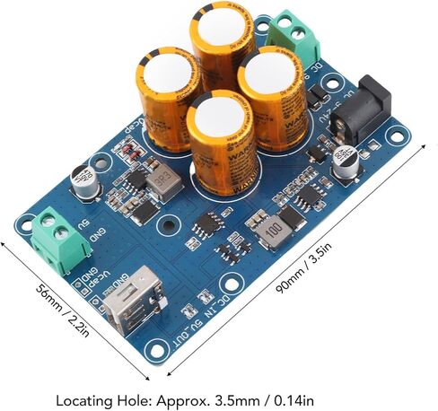 UPS Super Capacitor لـ RPI لمرض الطاقة غير المنقطعة DC9‑24V إدخال DC5V3A الإخراج 10-60S انخفاض بيانات التحمل ، مراقبة الطاقة UPS (4S) in Kuwait