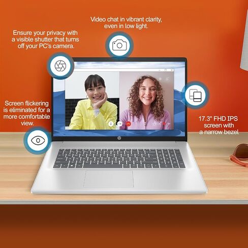 HP 17 بوصة كمبيوتر محمول ، مكتب مدى الحياة ، 17.3 "عرض IPS FHD ، AMD Ryzen 5 (Beats I7-11370H) ، AMD Radeon Graphics ، 64 GB RAM ، 2 TB SSD ، Wi-Fi 6 ، WebCam ، Long Battery Life ، Windows 11 Pro ، Rh-Acccessors in Kuwait