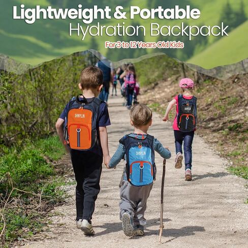 Shinylin 3 Pcs Kids Hydration Backpack with 1.5 L Water Bladder Hydration Pack for Kids Hydration Water Backpack for Kids Lightweight Insulated Water Pack for Boys Girls Biking Climbing Running Hiking in Saudi Arabia