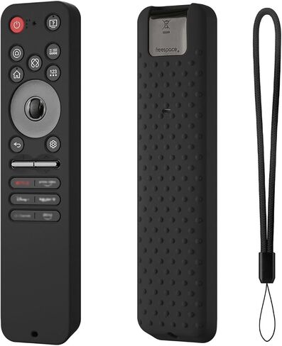 غلاف السيليكون لـ LG MR25GA Case Protection Case متوافق مع 2025 LG OLED SMART TV C5 B5 G5 M5 Series Remote MR25GA Cover (Black) in Kuwait