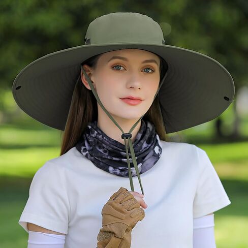 Peices Women Wide Brim Sun Hat UPF50+ قبعة دلو مقاومة للماء لصيد المشي لمسافات طويلة التخييم in Saudi Arabia