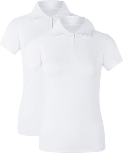 2 ال يو في قميص بولو للبنات باكمام قصيرة وياقة بثلاثة ازرار in Kuwait