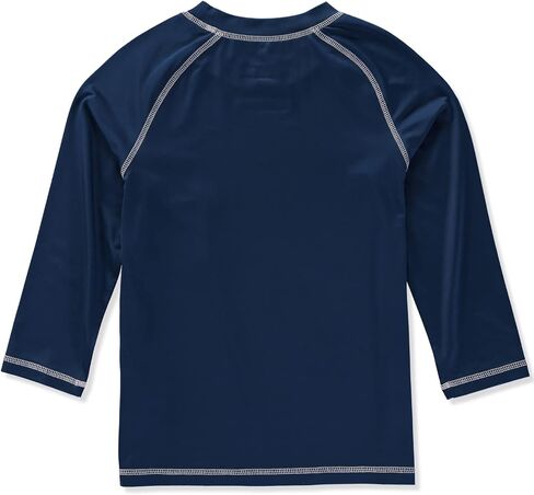 قميص سباحة Rashguard بأكمام قصيرة للأولاد من Big Chill بعامل حماية من الأشعة فوق البنفسجية 50+ (8، أسود (أكمام قصيرة) in Kuwait