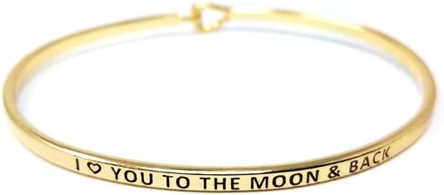 by you Inspirational Grace Message Engraved Thin Cuff Bangle Hook Bracelet (Grace-Rosegold, Brass) in Kuwait