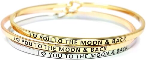 by you Inspirational Grace Message Engraved Thin Cuff Bangle Hook Bracelet (Grace-Rosegold, Brass) in Kuwait