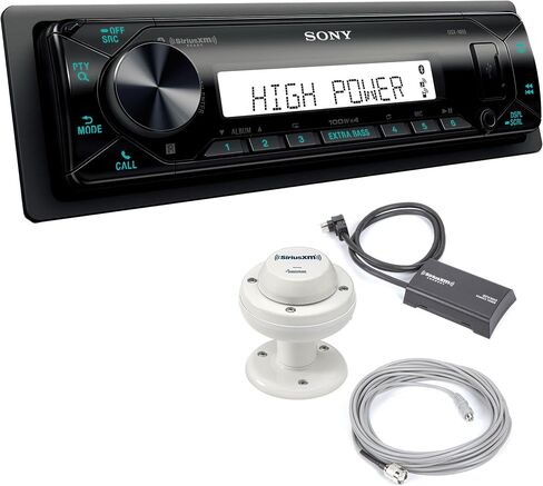 Sony DSX-M80 + SiriusXM SXV300m1 Satellite Radio Tuner with RV/Marine Antenna in Saudi Arabia
