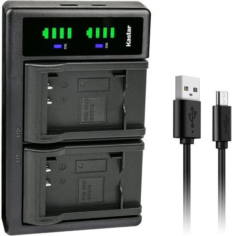 KASTAR 2-Pack Battery + Ltd2 USB Charger Replace for Panasonic DMW-BCG10 ، DE-A65 ، LUMIX DMC-ZS19 ، ZS20 ، ZS25 ؛ إخراج 4.2 فولت ، 35 دقيقة وقت الشحن ، أسود in Saudi Arabia