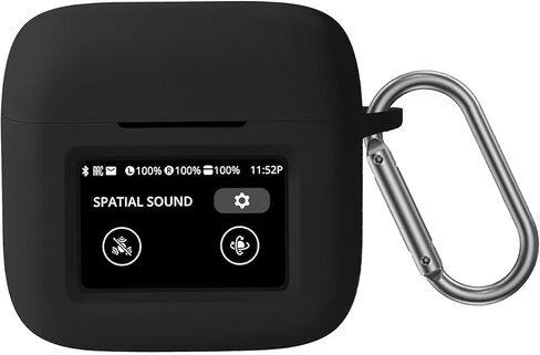 Silicone Case for JBL Tour Pro 3, Shockproof Protective Earbuds Cover with Keychain Accessories (Clear) in Saudi Arabia