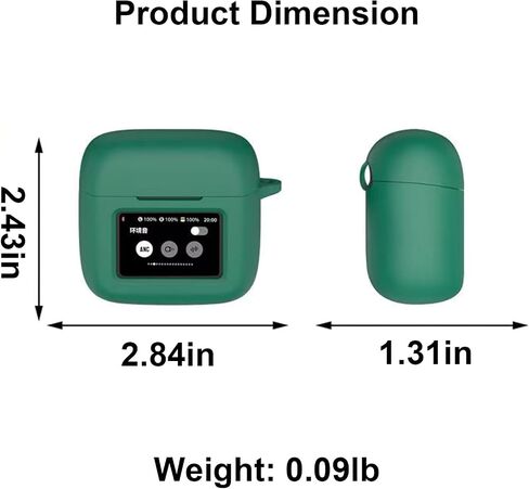 Silicone Case for JBL Tour Pro 3, Shockproof Protective Earbuds Cover with Keychain Accessories (Clear) in Saudi Arabia