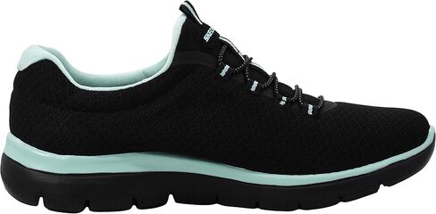 Skechers Sport Women's Summits Sneaker,black/turquoise,9.5 M US in Saudi Arabia