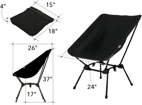 DOD Sugoi Chair - A Portable Camping and Backpacking Chair Adjustable to The Ideal Height and Seating Angle for Any Outdoor Activity (Tan) in Saudi Arabia