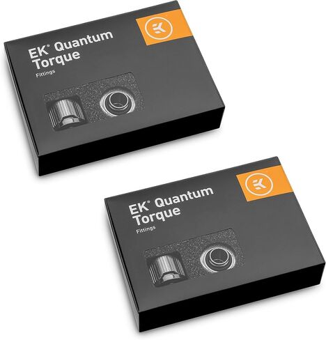 EKWB EK-QUANTUM TORQUE STC-12/16 تركيب ضغط للأنابيب الناعمة ، 12/16 مم (7/16 "معرف ، 5/8" OD) ، النيكل ، 12 باك in Kuwait