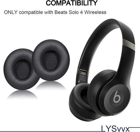 Solo 4 Earpads - Replacement Ear Pads for Beats Solo 4 Wireless Headphones (Black) in Kuwait