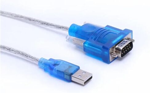 يدعم USB RS232 إلى DB 9-Pin Cable Adapter Adapter Adapter Win 7 8 10 Pro System يدعم كابل الأجهزة التسلسلية المختلفة 80 سم (الأزرق) in Saudi Arabia