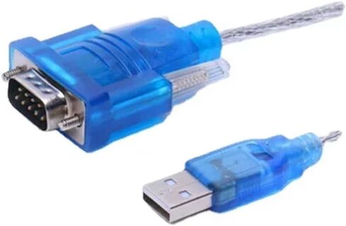 يدعم USB RS232 إلى DB 9-Pin Cable Adapter Adapter Adapter Win 7 8 10 Pro System يدعم كابل الأجهزة التسلسلية المختلفة 80 سم (الأزرق) in Saudi Arabia