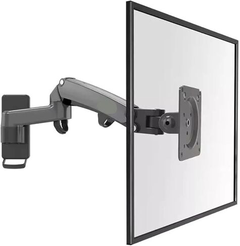 F150 3-12kg Aluminum Gas Spring Monitor TV Wall Bracket 2 Arm LCD 24" - 35" LCD Stand Monitor Stand LED Stand(F150 Matte Charcoal) in Kuwait