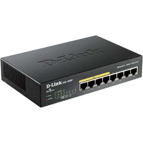 CLASSYTEK D-Link DGS-1008P 8-Port Gigabit Metal Desktop Switch with 4 PoE Ports - 8 Ports - 4 x POE - 4 x RJ-45-10/100/1000Base-T - Desktop