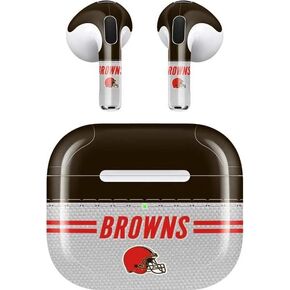 Skinit Skinit Audio Audio Skin متوافق مع Apple Airpods (3rd Gen ، 2021) - NFL Cleveland Cleveland Browns مرخص رسميًا