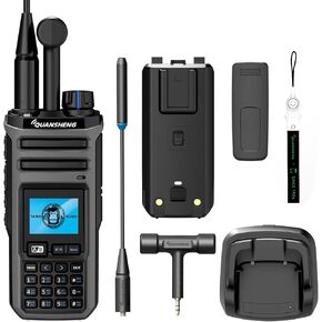 UV-TK11 Dual Band Walkie Talkie - 10W High Power, NOAA Weather Alerts, 999 Channels, Type-C Charging & 2500mAh Battery for Outdoor, Hiking, Emergency, and Team Communication