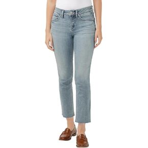 Silver Jeans Co. Women's Suki Mid Rise Curvy Fit Skinny Crop Jeans in Saudi Arabia