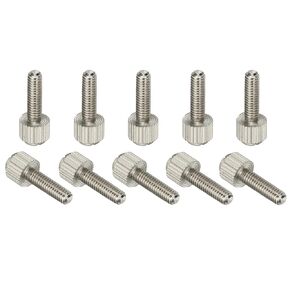MECCANIXITY 10 Pcs Computer Case Thumb Screws, M4x16 Thread PC Computer Case Fastener Thumb Screws for DIY PC Cover Power Supply PCI Slots Hard Drives
