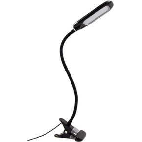 POPETPOP USB Clip Reading Light LED Eye Care Lamp with Flexible Gooseneck Brightness Levels Portable Clip Design for Reading Camping and Hobbies Black