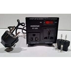 Norstar ST-100 Watt Step Up and Down Voltage Transformer Converter - 110-120 Volt - 220-240 Volt, Two Way Voltage Transformer with Fuse Protection