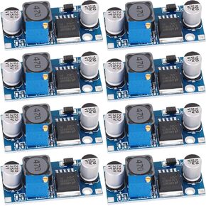 8 Pack LM2596S DC-DC Step-Down Voltage Regulator, Input 3.2-35V Output 1.25-34V Adjustable Buck 3A Electronic Voltage Stabilizer Power Supply Module
