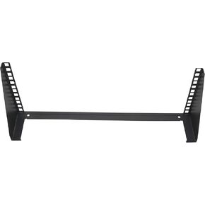 4U 19" Vertical Wall Mount Server Rack – Space-Saving IT Equipment Bracket with Mounting Hardware, Black Steel for Network & AV Use